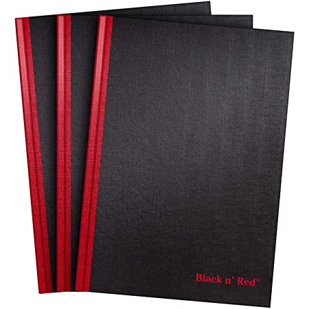 MEAD BLACK N RED TW 5 7/8 x 8 1/4 NOTEBOOK