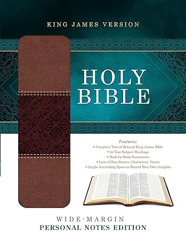 KJV HOLY BIBLE WIDE-MARGIN PERSONAL NOTES EDITION