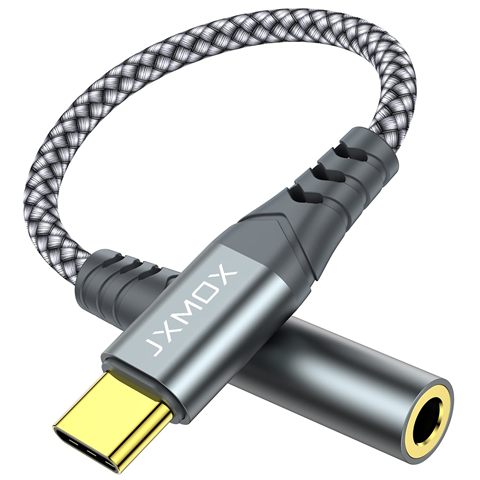 JXMOX USB TYPE C TO 3.5MM FEMALE HEADPHONE JACK ADAPTER