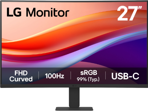 LG MONITOR 27U421A-B CURVED SCREN 27"