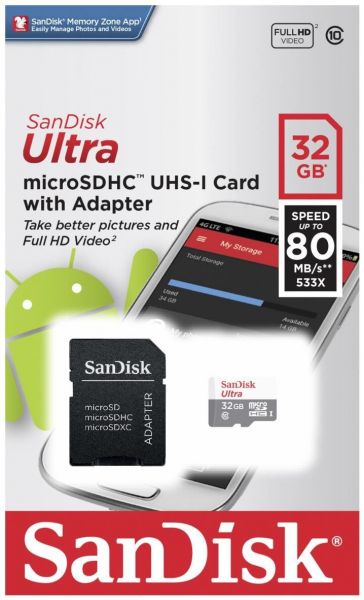 SANDISK 32GB MICRO SD CARD