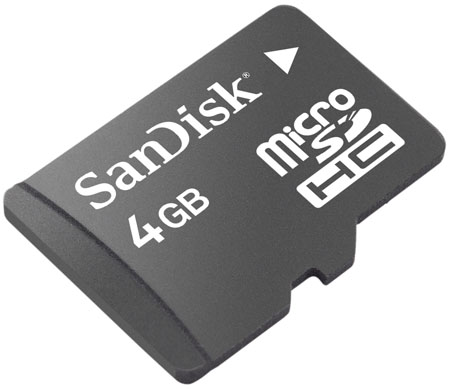 SANDISK 4GB MICRO SD CARD