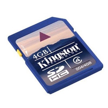 KINGSTON SDHC 4GB FLASH CARD