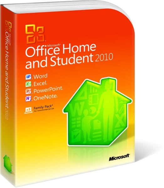 MICROSOFT OFFICE HOME AND STUDENT 2010 - 1 USER