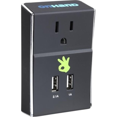 ONHAND WALL OUTLET WITH DUAL USB PORTS