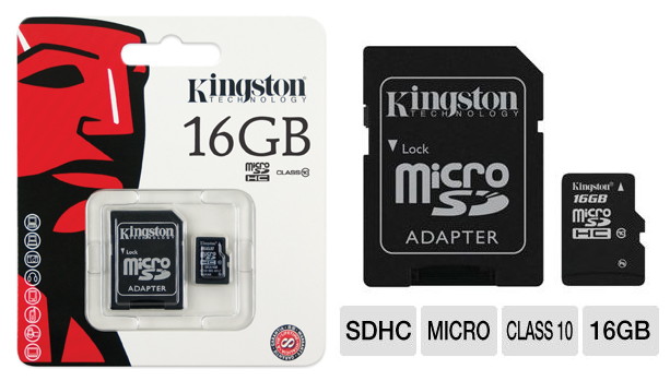 KINGSTON 16GB CLASS 10 MICROSD CARD