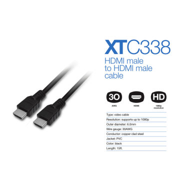 XTECH HDMI TO HDMI 15FT