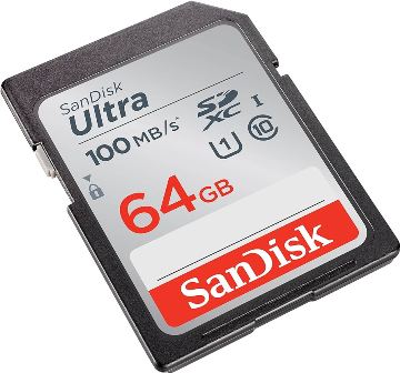 SANDISK 64GB ULTRA SDXC UHS-I MEMORY CARD