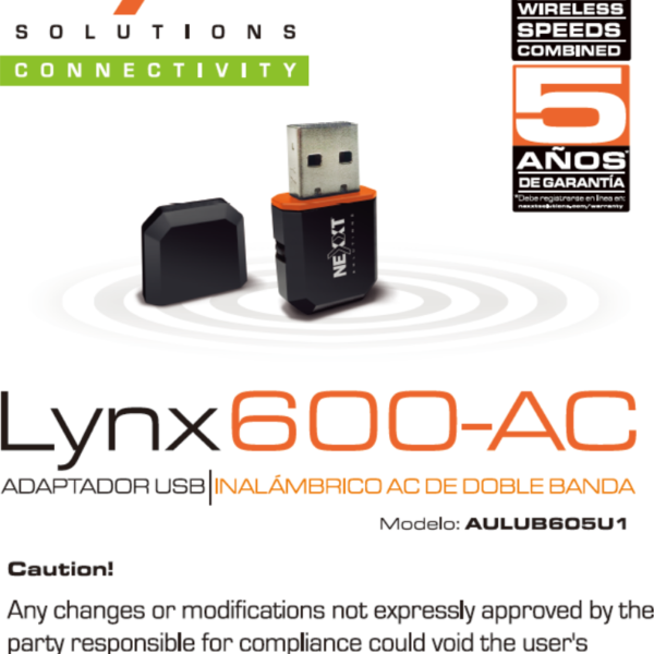 NEXXT LYNX 600 WIRELESS ADAPTER