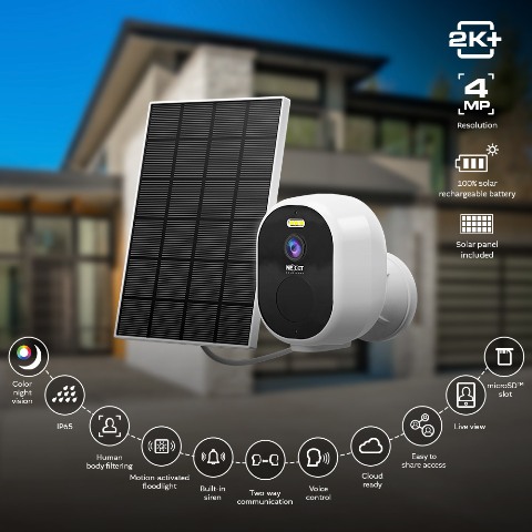 NEXXT SMART WIFI SOLAR INDOOR / OUTDOOR NEXXT SMART WIFI SOLAR INDOOR / OUTDOOR