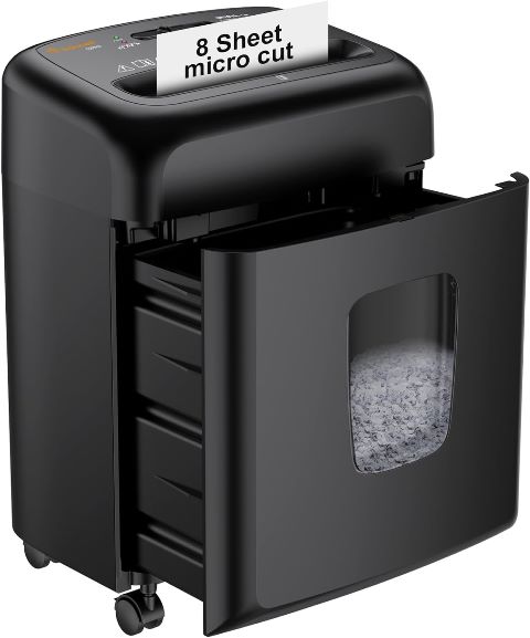BONSAII 8-SHEET SHREDDER