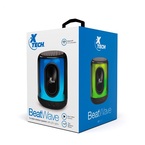 BEATWAVE PORTABLE WIRELESS SPEAKER WITH LIGHTS