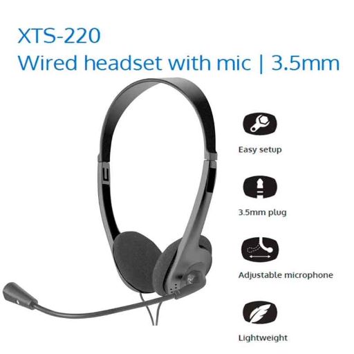 XTECH HEADSET OVER - EAR WIRED