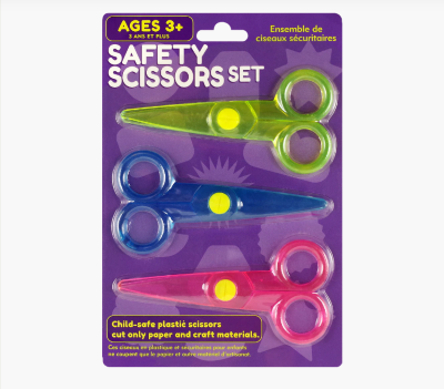 SAFETY SCISSORS SET (3PK)