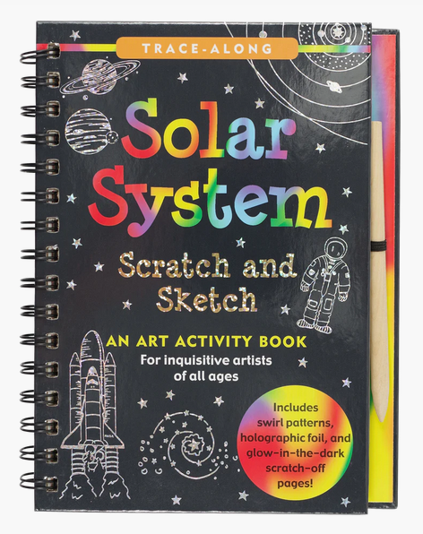 SOLAR SYSTEM SCRATCH AND SKETCH BOOK