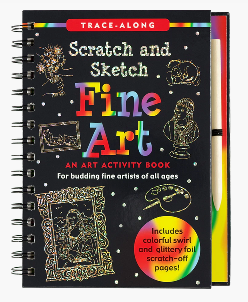 FINE ART SCRATCH & SKETCH TRACE-ALONG BOOK