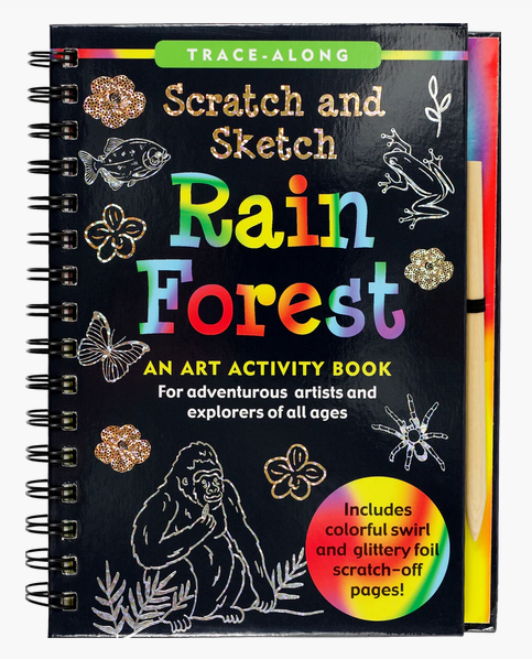 RAIN FOREST SCRATCH AND SKETCH BOOK