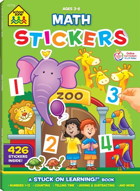 NUMBERS STICKERS 16 PAGE WORKBOOK