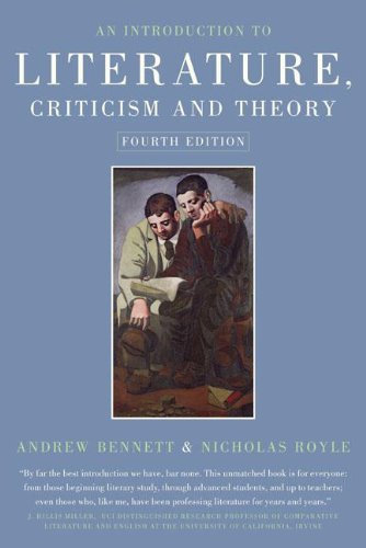 AN INTRODUCTION TO LITERATURE , CRITICISM & THEORY