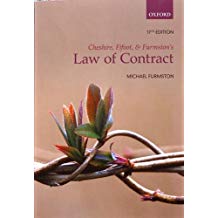 CHESHIRE, FIFOOT AND FURMSTON'S LAW OF CONTRACT