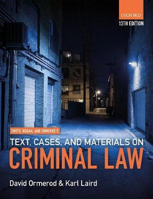 TEXT, CASES & MATERIALS ON CRIMINAL LAW