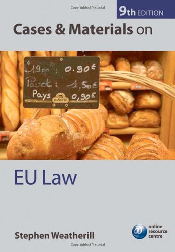 CASES AND MATERIALS IN EU LAW