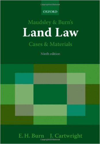 MAUDSLEY & BURN'S LAND LAW CASES & MATERIALS