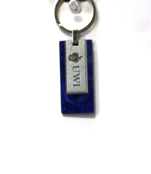 UWI LUXE RESIN AND METAL KEY CHAIN