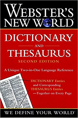 WEBSTERS NEW WORLD DICTIONARY & THESAURUS
