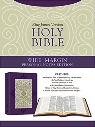 KJV HOLY BIBLE WIDE-MARGIN PERSONAL NOTES EDITION