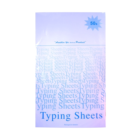 TYPING SHEETS - 50 PACK