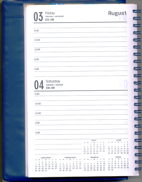 TWO DAY DIARY REFILLS