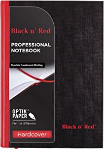 MEAD BLACK N RED CASEBOUND PREMIUM NOTEBOOK