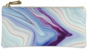 BLUE AGATE PENCIL/COSMETIC POUCH