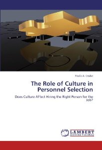 THE ROLE OF CULTURE IN PERSONNEL SELECTION...